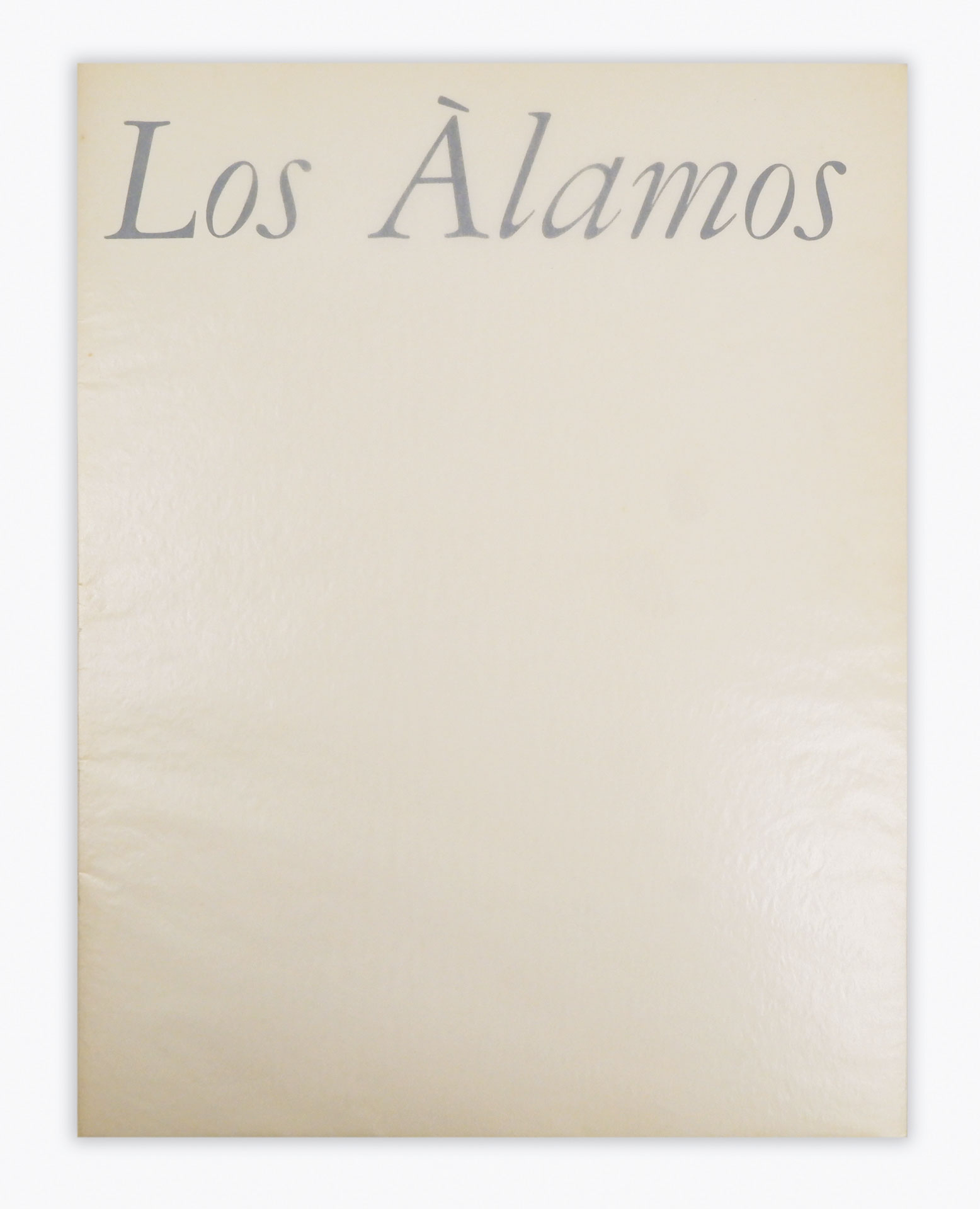 los Àlamos [alamos] || poesie di giorgio soavi | tavole a colori di bruno munari