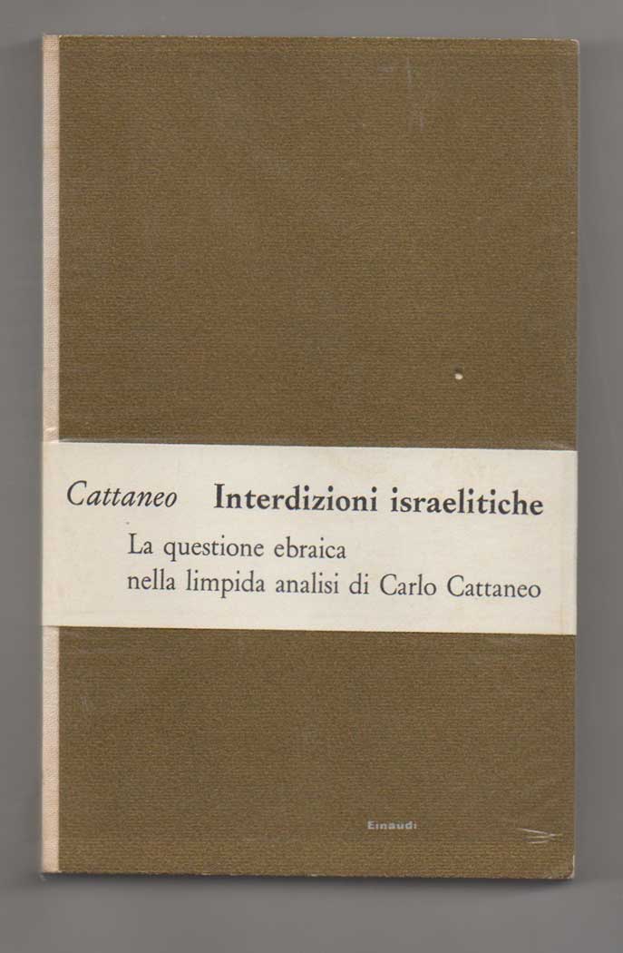 interdizioni israelitiche. introduzione e note di luigi ambrosoli