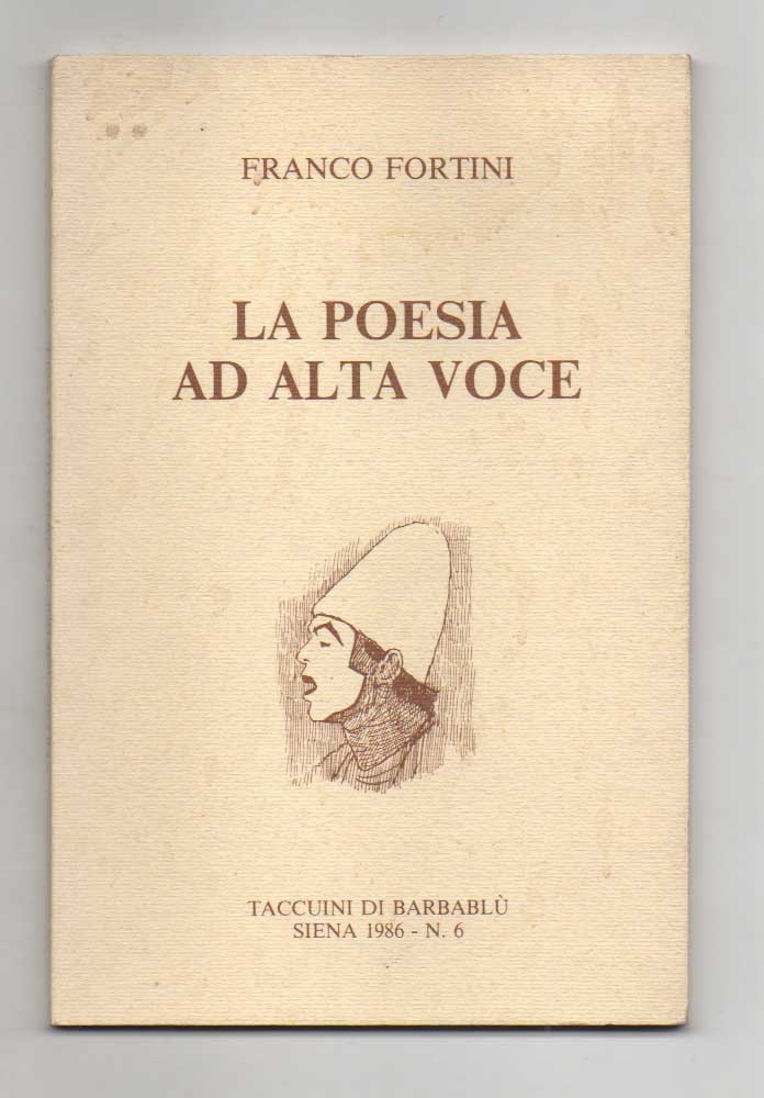 la poesia ad alta voce. a cura di carlo fini