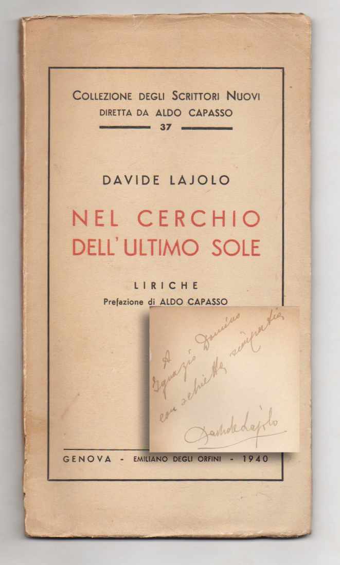 nel cerchio dell’ultimo sole. liriche. prefazione di aldo capasso