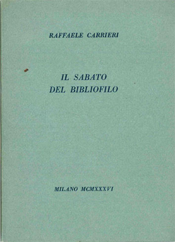 il sabato del bibliofilo