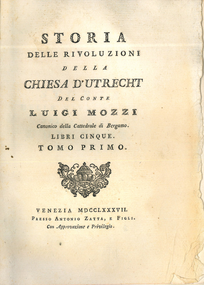 storia delle rivoluzioni della chiesa d’utrecht
