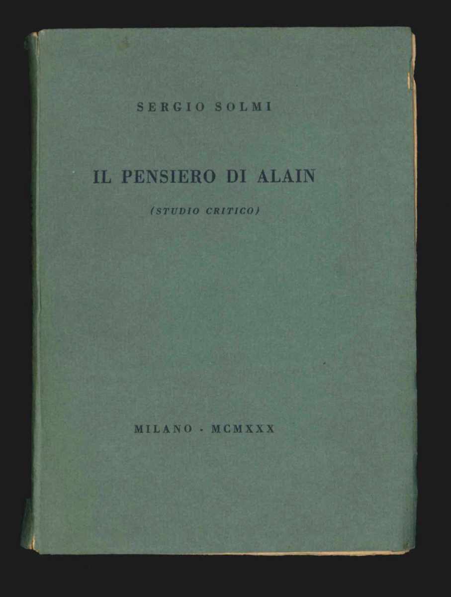 il pensiero di alain (studio critico)