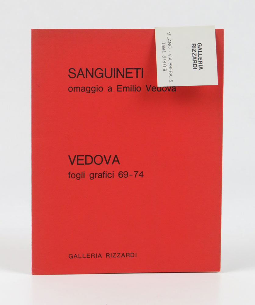 omaggio a emilio vedova. vedova fogli grafici 69-74 [titolo sulla copertina]