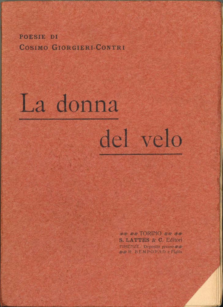 la donna del velo. poesie