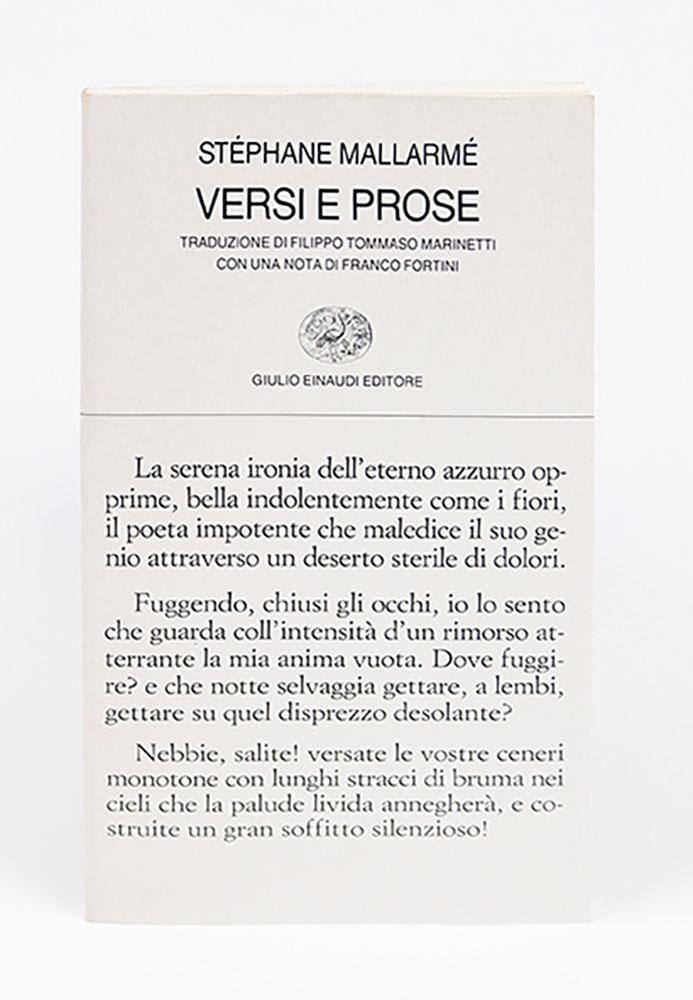 versi e prose. traduzione di filippo tommaso marinetti. con una nota di franco fortini