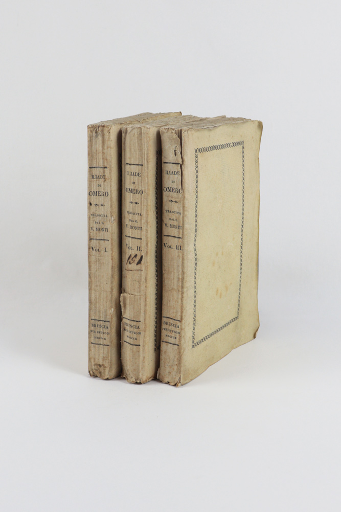 iliade di omero. traduzione del cavaliere vincenzo monti