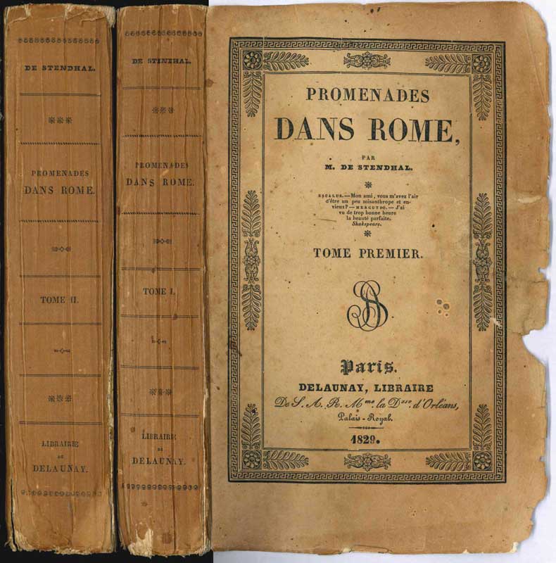 promenades dans rome, par m. de stendhal