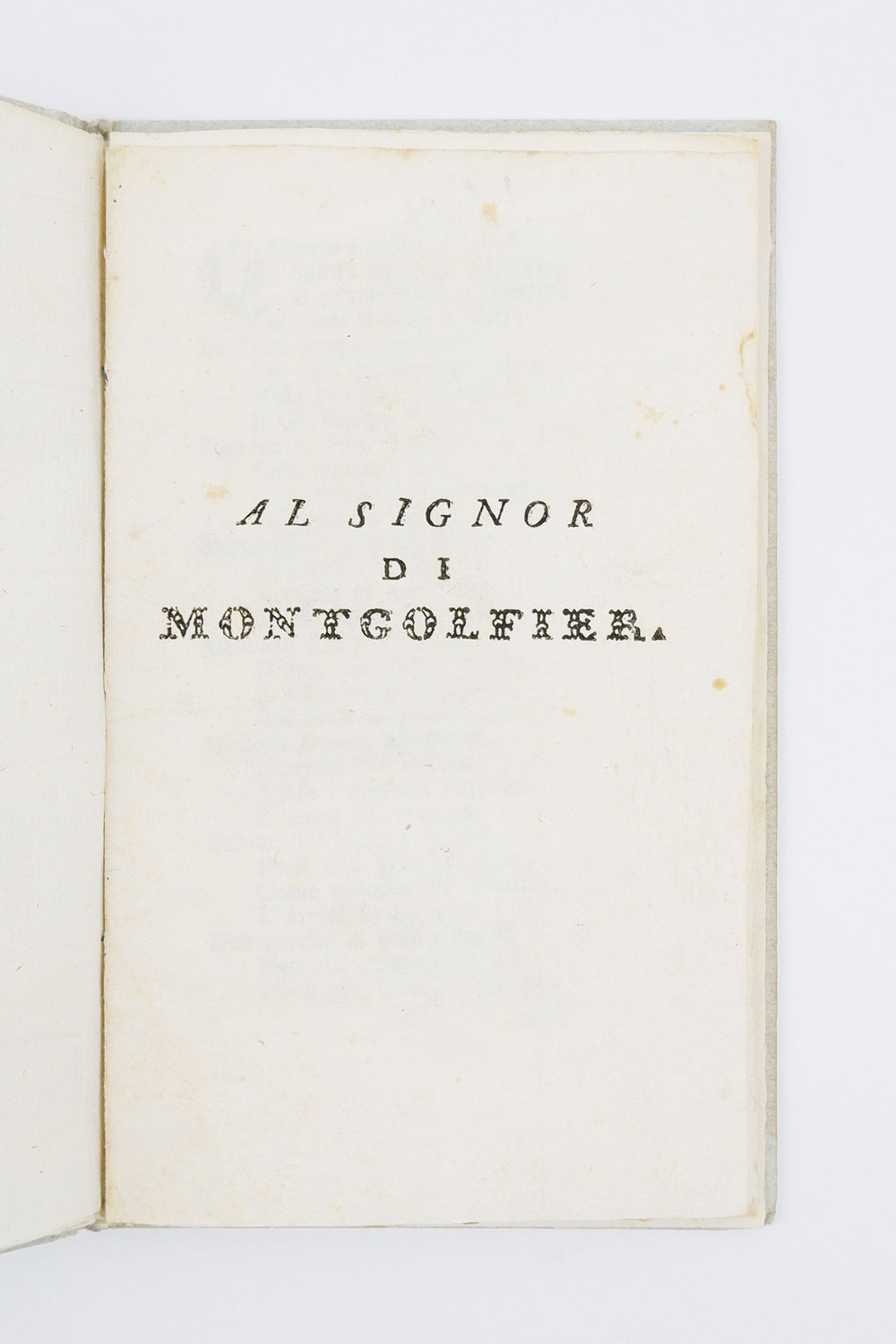 al signor di montgolfier
