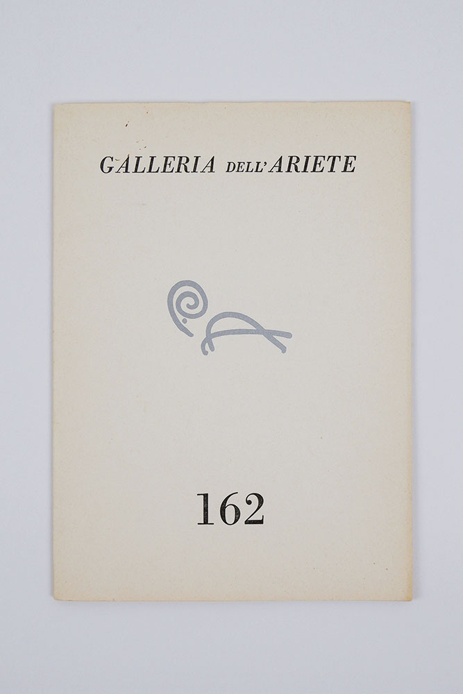 un quadro [in copertina: galleria dell’ariete. 162]