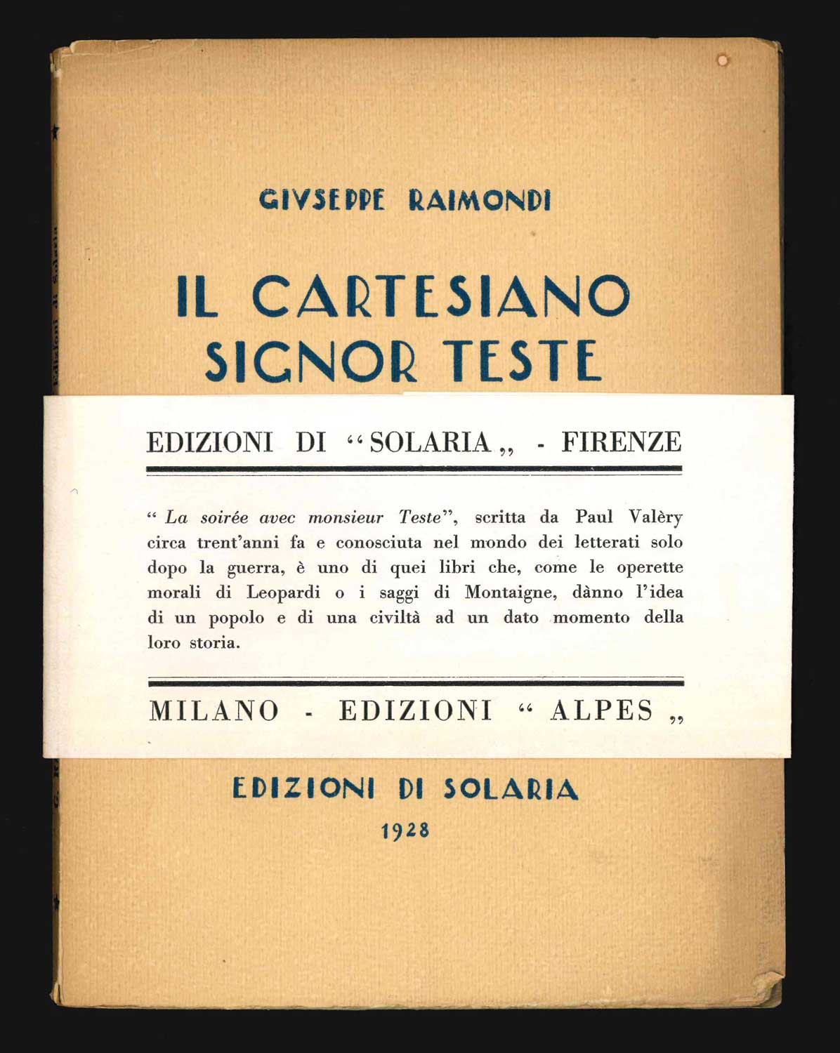 il cartesiano signor teste [copia con fascetta editoriale]