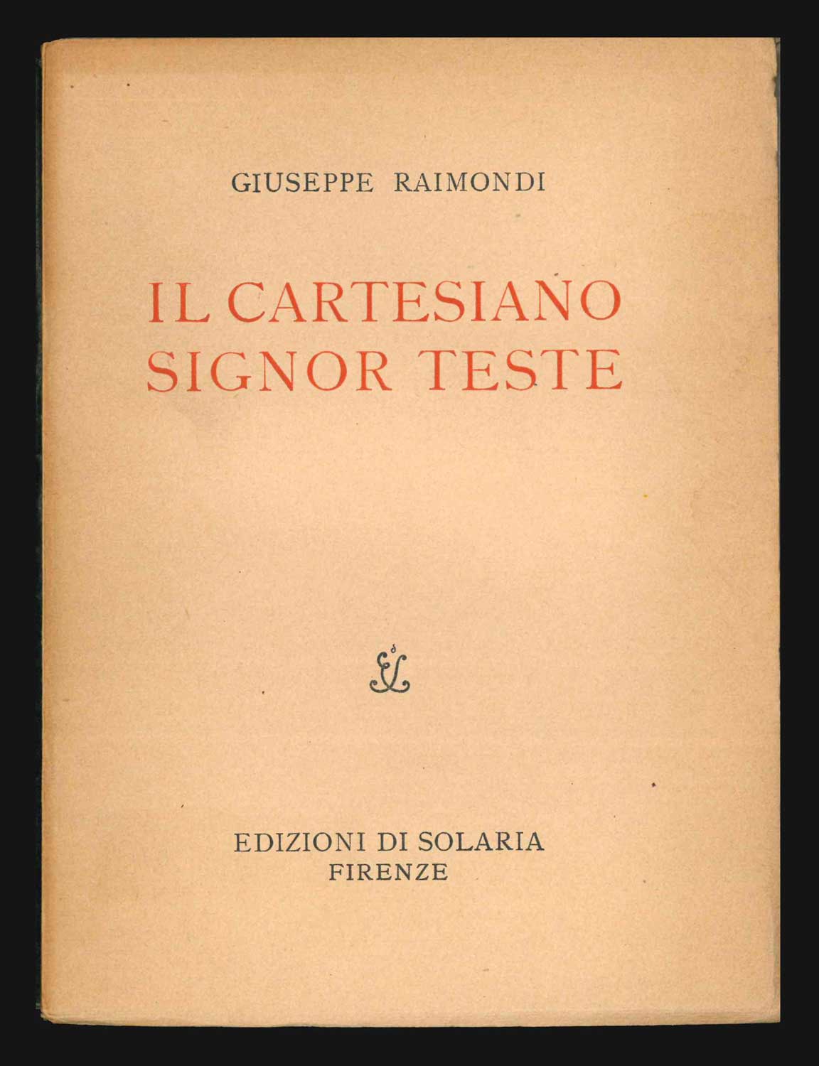 il cartesiano signor teste [copia con copertina variante]
