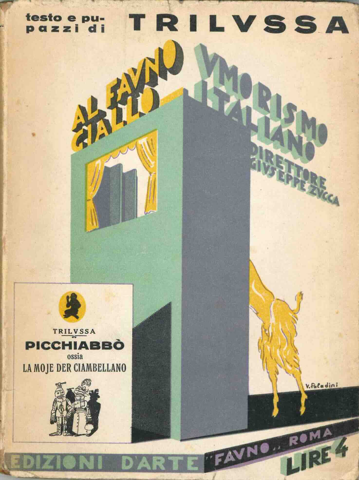 picchiabbò ossia la moje der ciambellano. spupazzata dall’autore stesso coperta e fregi di carlo a. petrucci