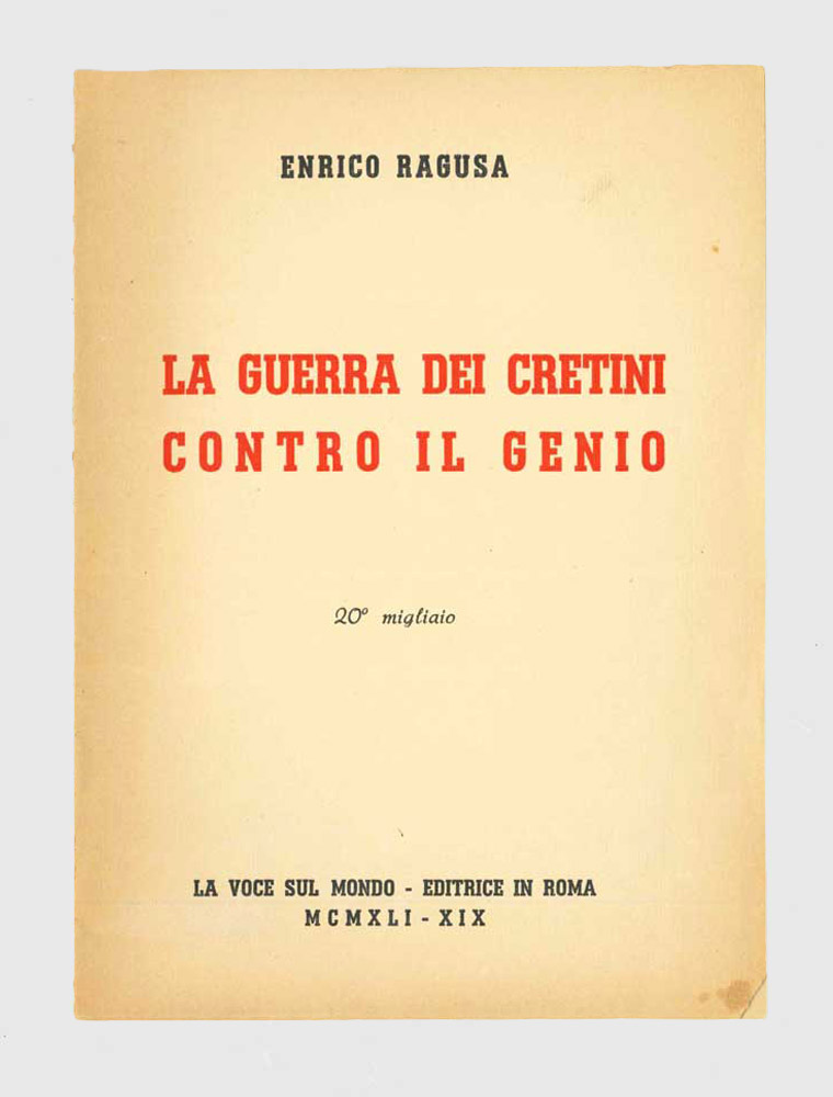 la guerra dei cretini contro il genio. 20° migliaio