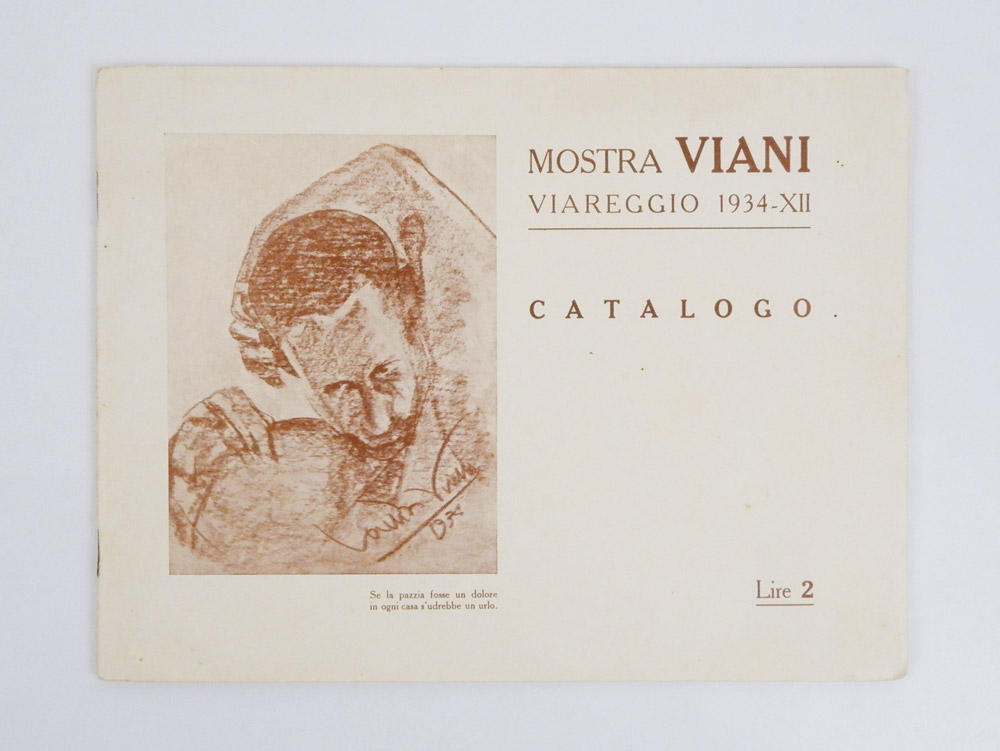 mostra viani. viareggio 1934 - xii — catalogo [titolo sulla copertina; tiratura di lusso]