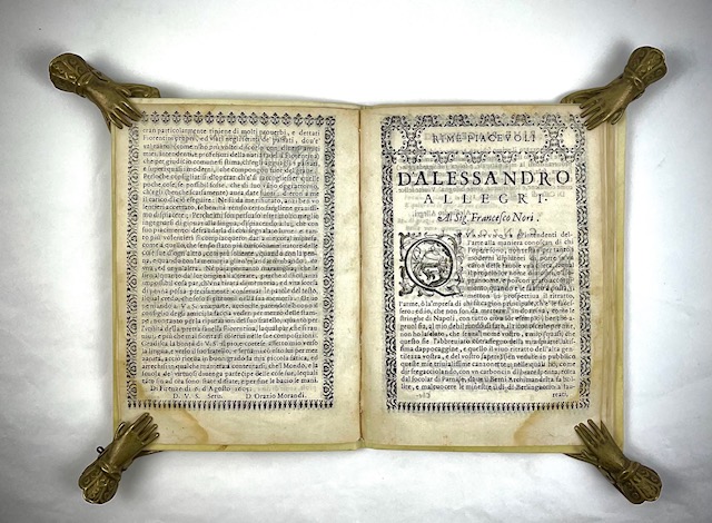 la prima parte delle rime piacevoli d alessandro allegri. raccolte dal m. rev. d. orazio morandi, e da francesco allegri date in luce. dedicate al m. ill. e m. rev.do sig. cesar nicchesola