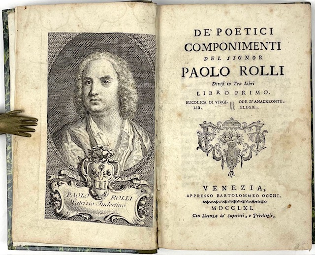 de’ poetici componimenti del signor paolo rolli divisi in tre libri