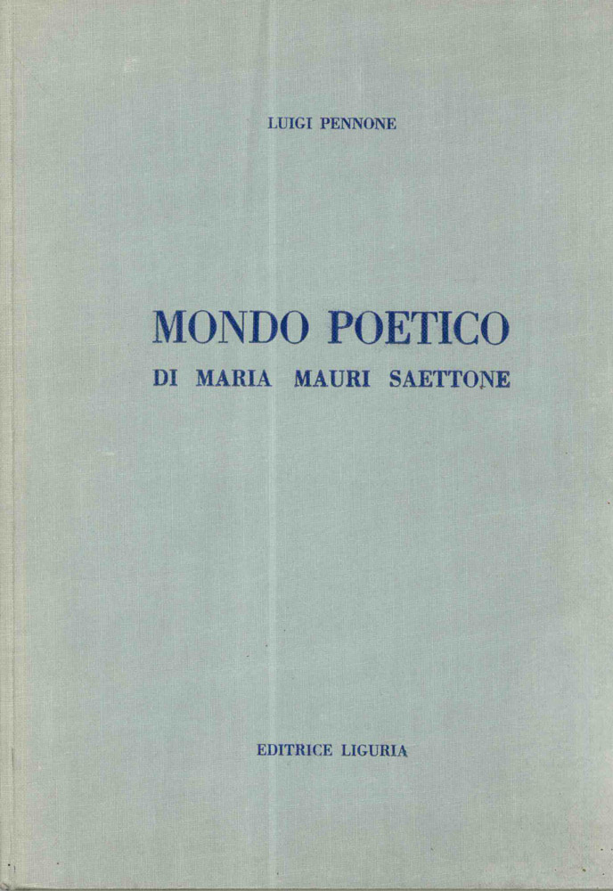 mondo poetico di maria mauri saettone