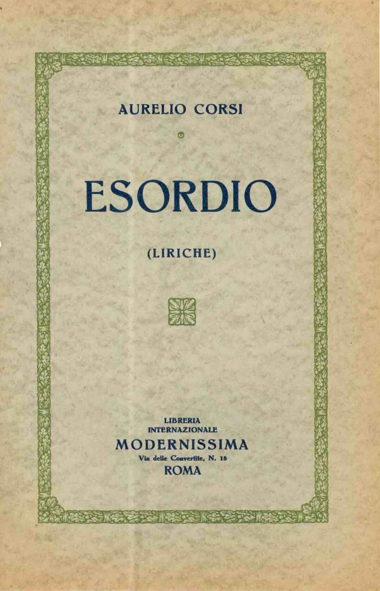 esordio (liriche)