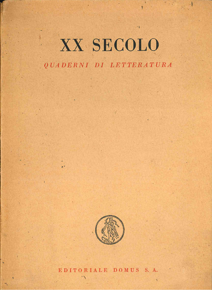 xx secolo. quaderni di letteratura