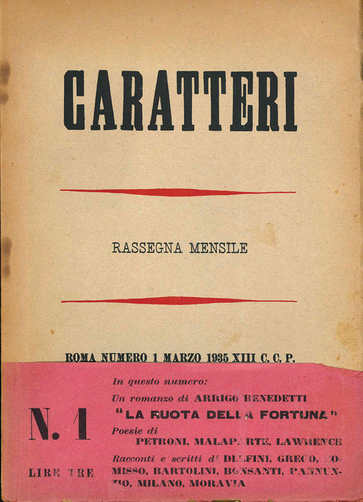 caratteri. rassegna mensile