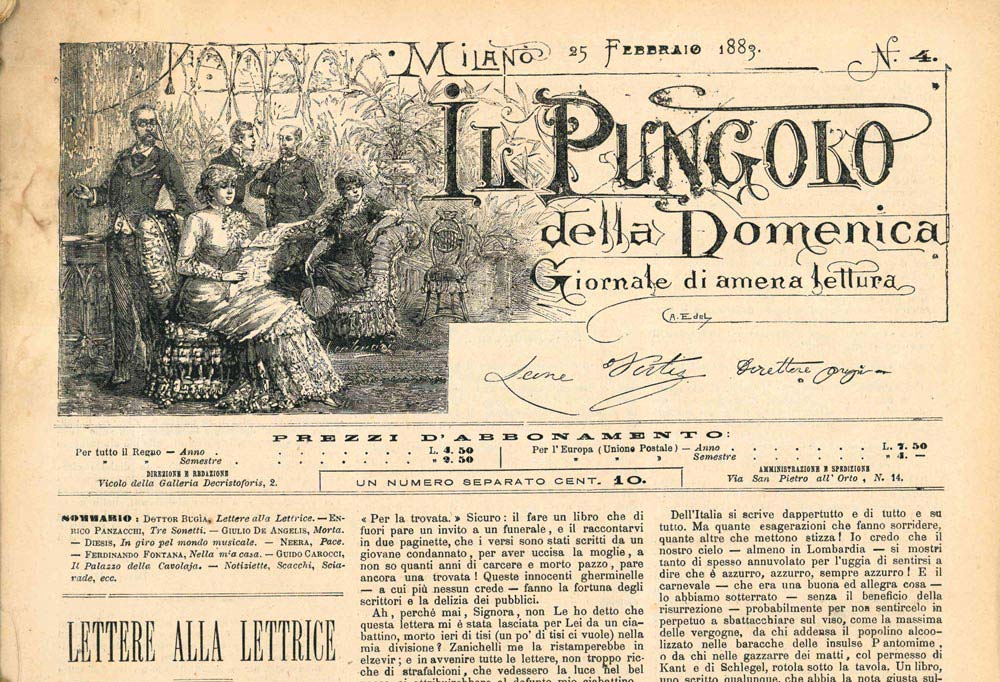 il pungolo della domenica. giornale di amena lettura