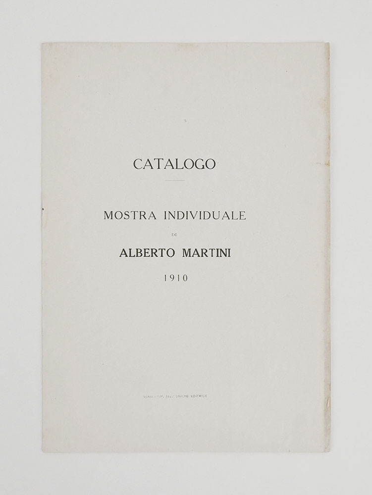 mostra individuale di alberto martini. 1910 [titolo in copertina contiene: «disegni a penna per edgar poe. storie straordinarie nuove storie straordinarie»]