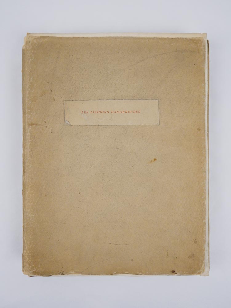 les liaisons dangereuses eaux-fortes originales de g. jeanniot [copia impressa per jeanniot con il volume menabò con gli acquerelli e i disegni originali]