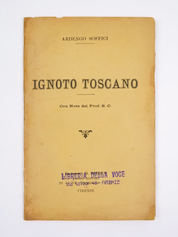 ignoto toscano. con note del prof. s.c. [emissione «la voce»]