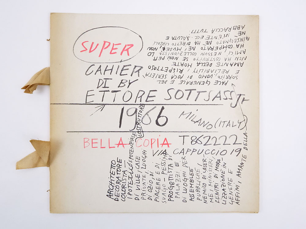 super cahier by ettore sottsass jr.