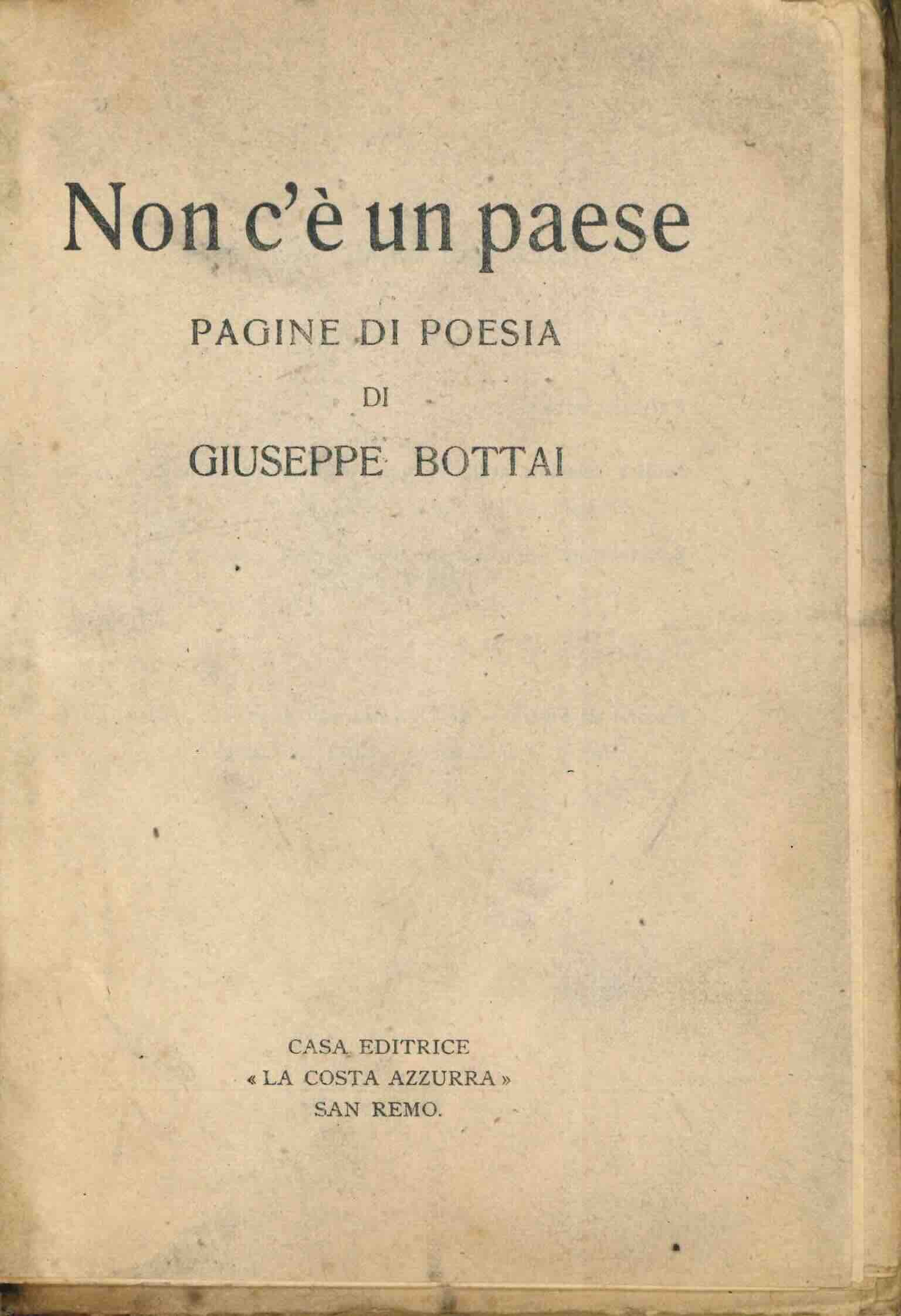 non c’è un paese...pagine di poesia