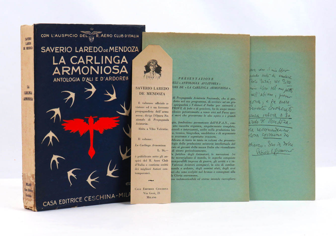 la carlinga armoniosa. antologia d’ali e d’ardore
