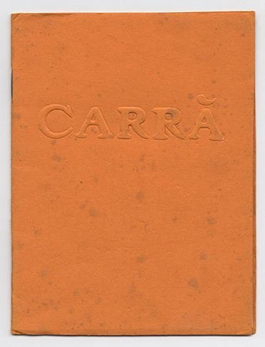 mostra personale del pittore futurista carlo carrà