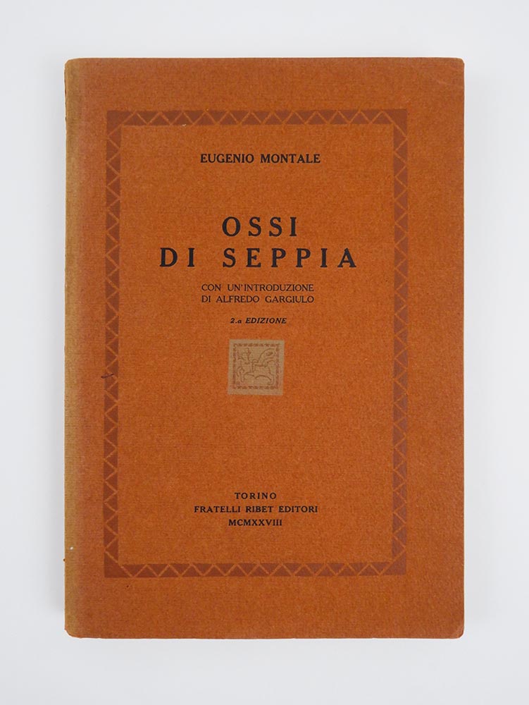 ossi di seppia. con un’introduzione di alfredo gargiulo. 2a edizione