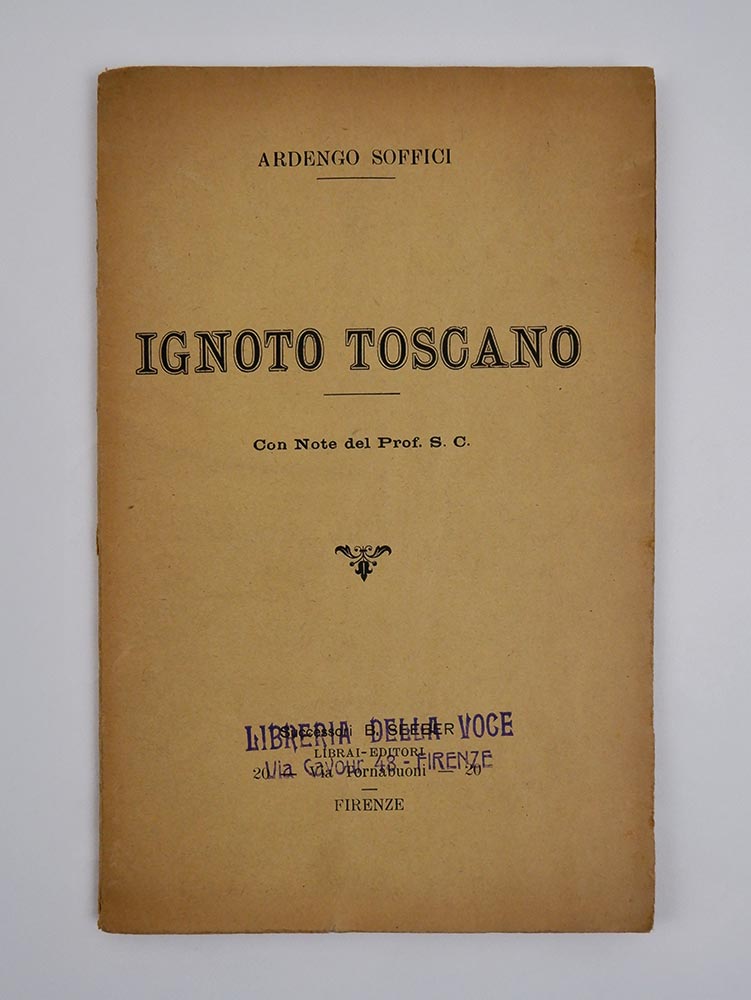 ignoto toscano. con note del prof. s. c. [emissione «la voce»]