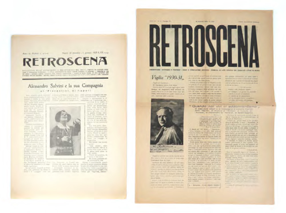 retroscena. bollettino degli avvenimenti e degl interessi dell arte. [poi:] rivista letteraria degli spettacoli e delle arti
