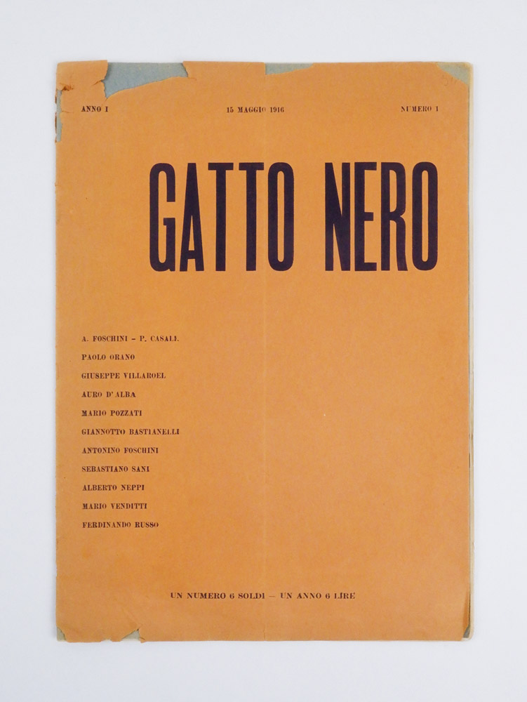 gatto nero.  anno i  n. 1 [unico pubblicato]