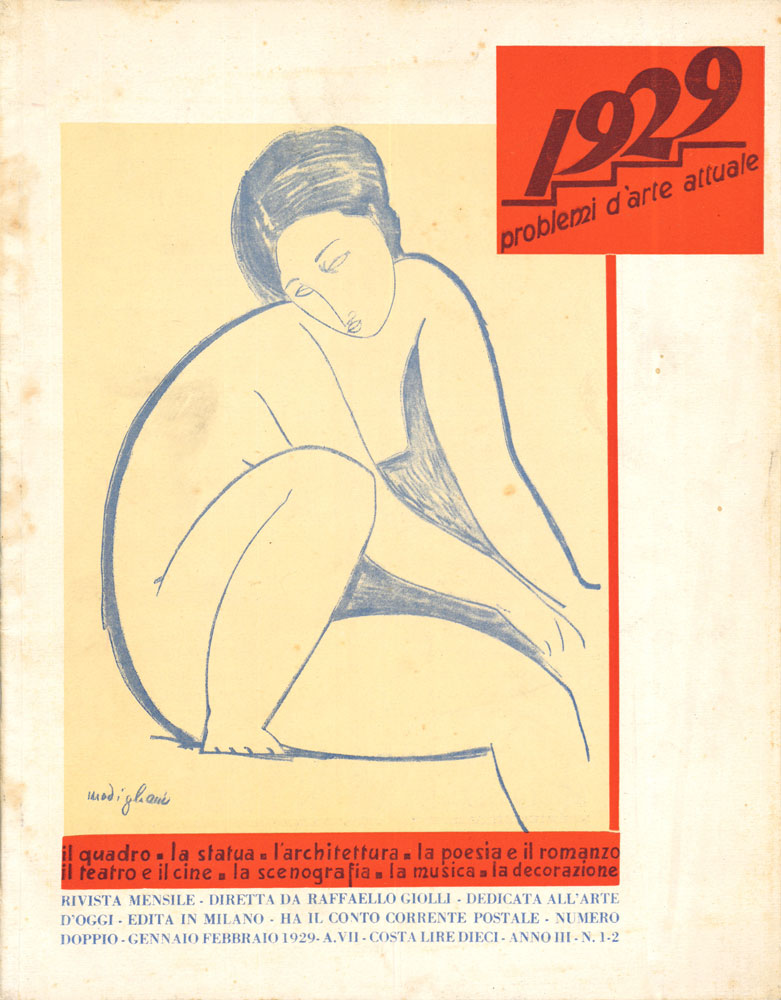 1929. problemi d’arte attuale. anno iii, n. 1-2