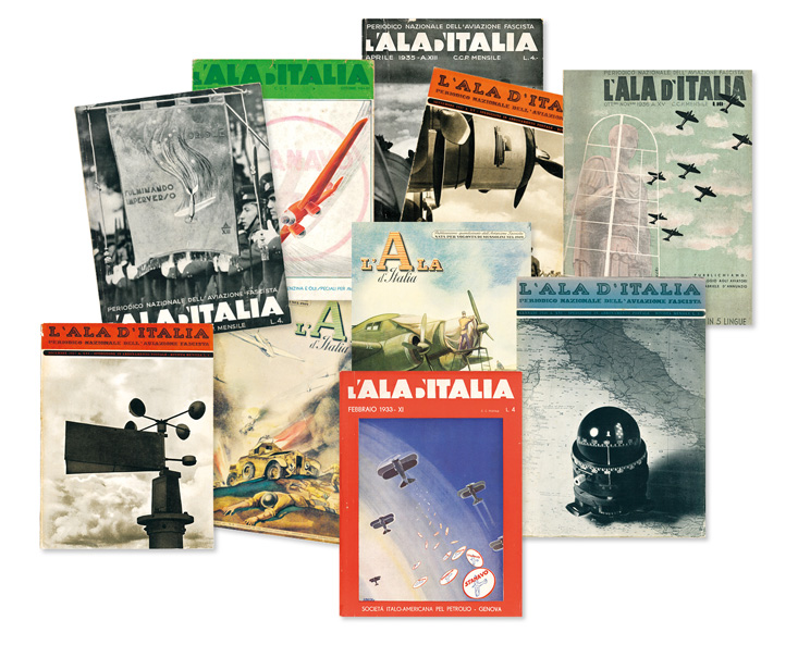l’ala d’italia [collezione di 17 fascicoli 1933, 1934, 1935, 1936, 1937, 1938, 1939, 1940, 1941, 1942]