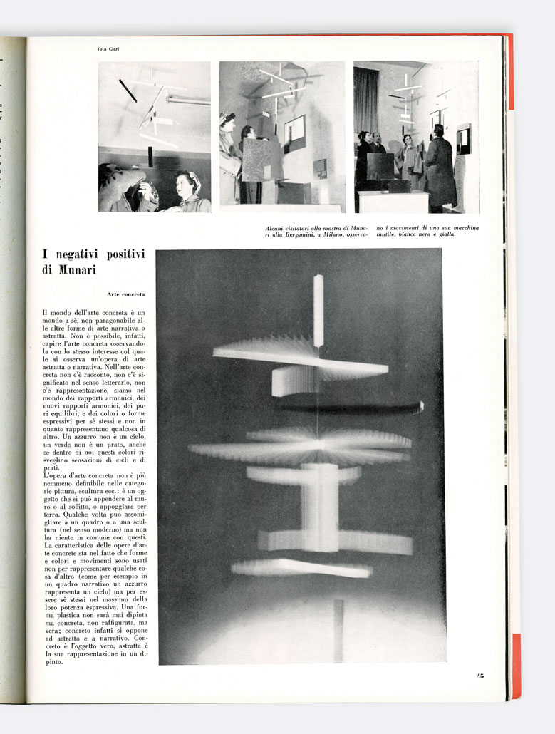 i negativi positivi di munari [in:] «domus» n. 273