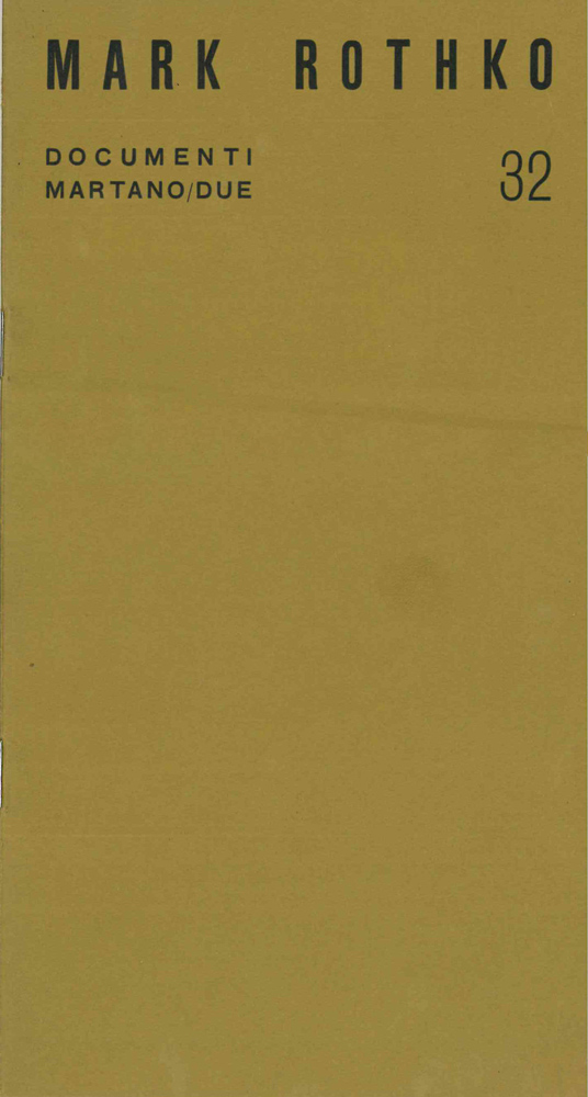 mark rothko - martano due n. 32