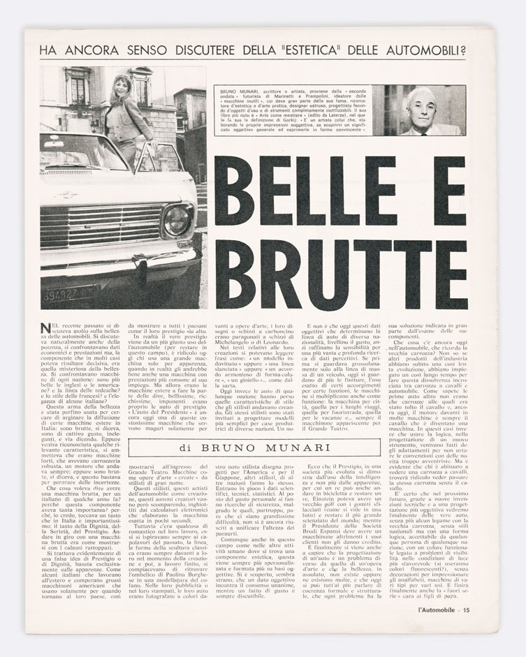 belle e brutte [in:] «l’automobile» n. xxiii 10