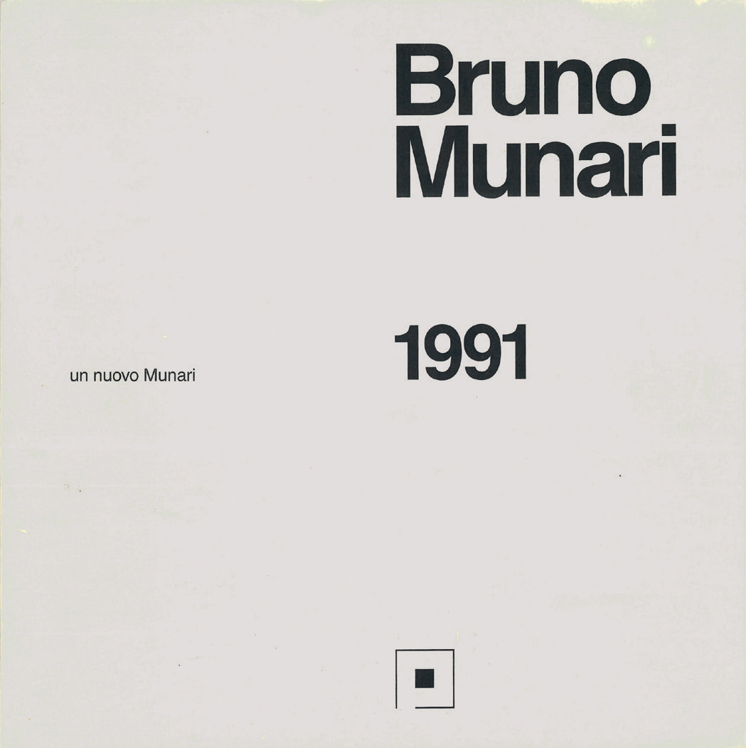 1991 | alta tensione [in copertina:] un nuovo munari - 1991