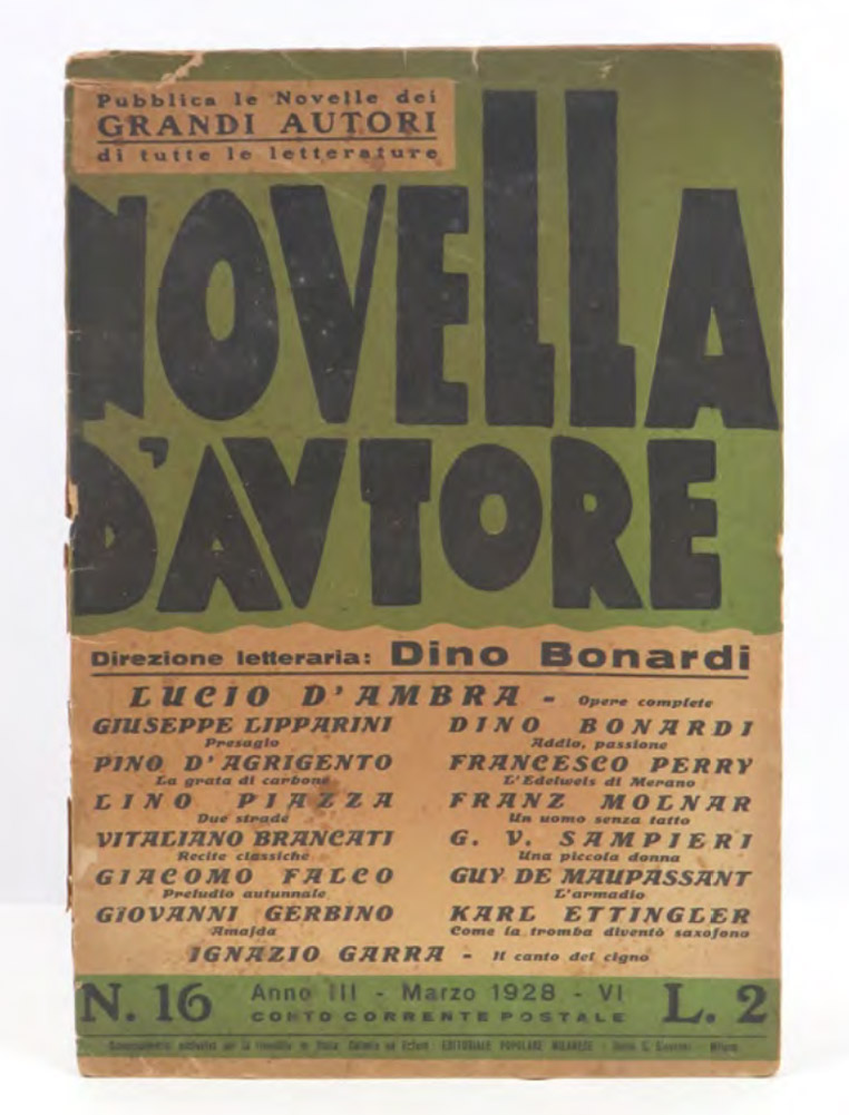 la novella d’autore. anno iii- n.16
