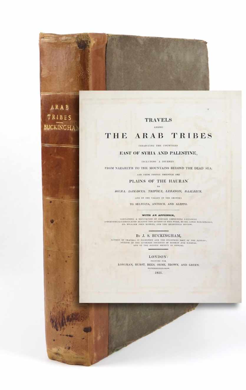 travels among the arab tribes inhabiting the countries east of syria and palestine, including a journey from nazareth to the mountains beyond the dead sea [...] through the plains of hauran to bozra, damascus, tripoly,
