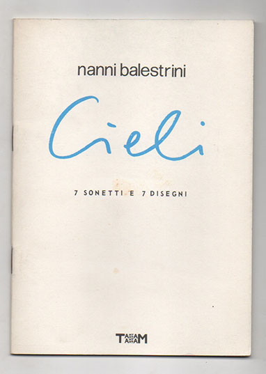 cieli. 7 sonetti e 7 disegni   ciels. traduction de liliane giraudon et jean-jacques viton