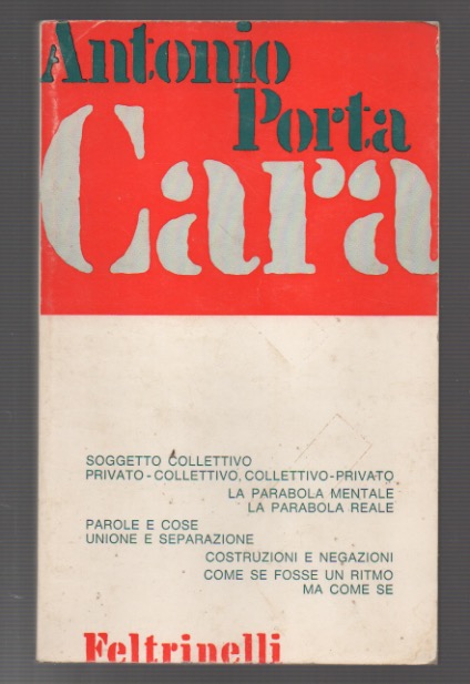 cara. poesie 1965 -1968