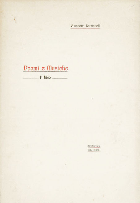 poemi e musiche  == i° == libro
