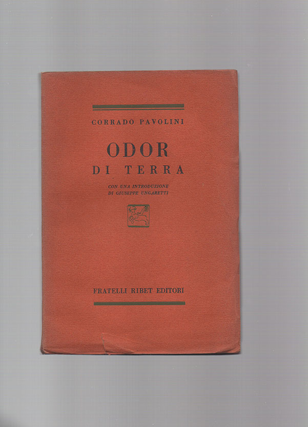 odor di terra. con una introduzione di giuseppe ungaretti