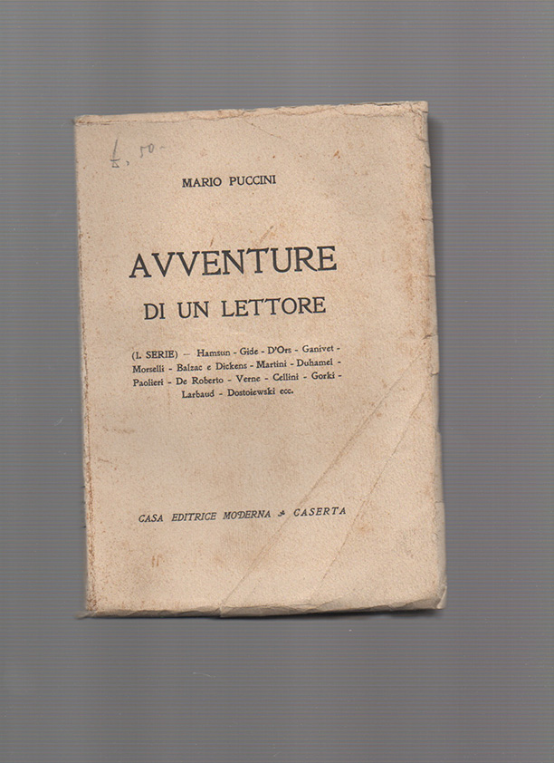 avventure di un lettore. i° serie